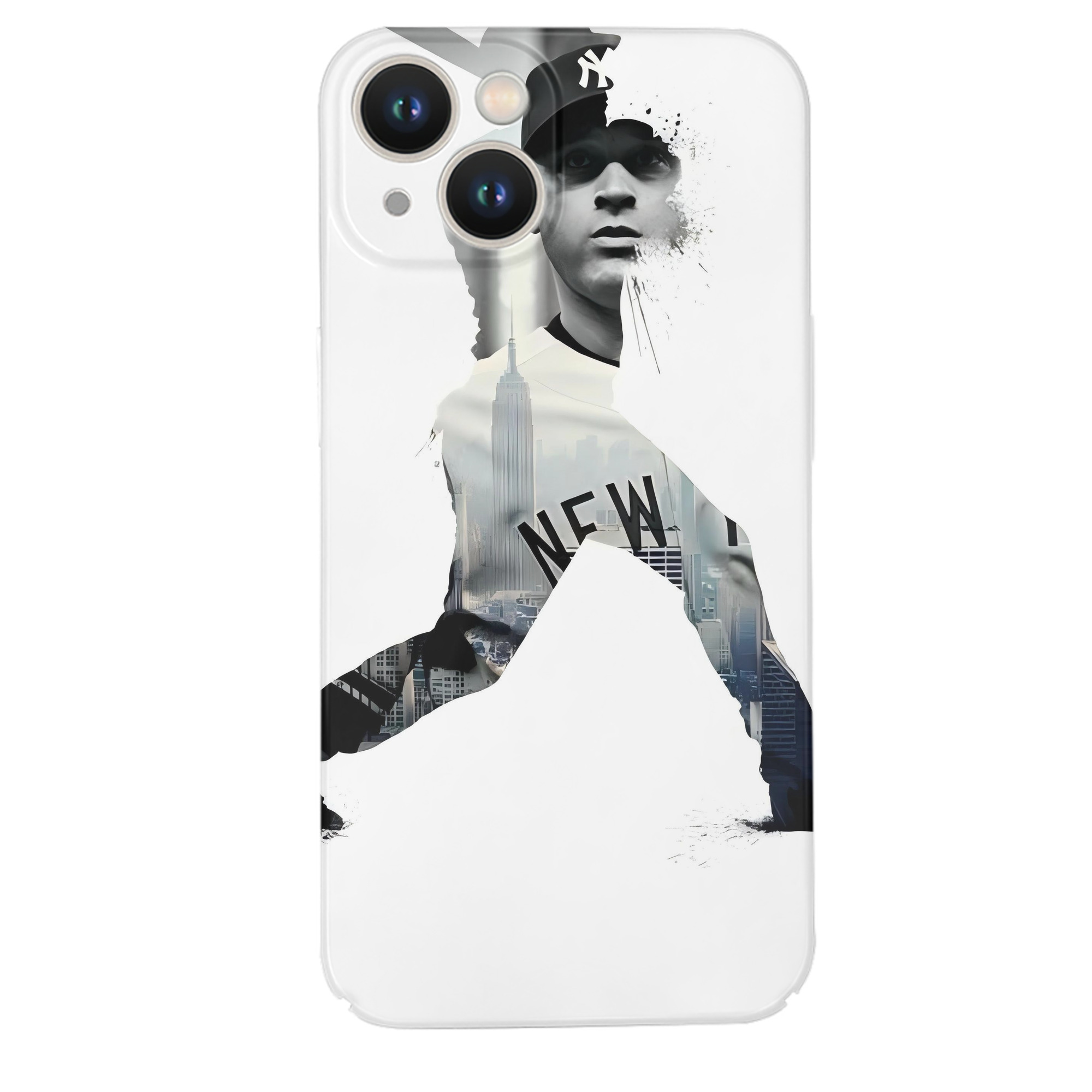 Derek Jeter 54 IPhone 14 Series Full-Cover Hard Case – Shockproof With Raised Camera Protection – Precise Cutouts, Wireless Charging Compatible – Durable, Anti-Yellowing, Easy To Clean